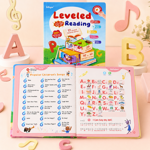 Read & Grow Interactive Leveled Reading Sound Book for Kids – Phonics, Sight Words, CVC Words & Stories